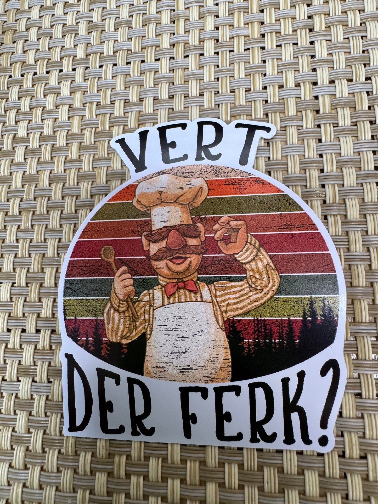 Vert Der Ferk Stickers
