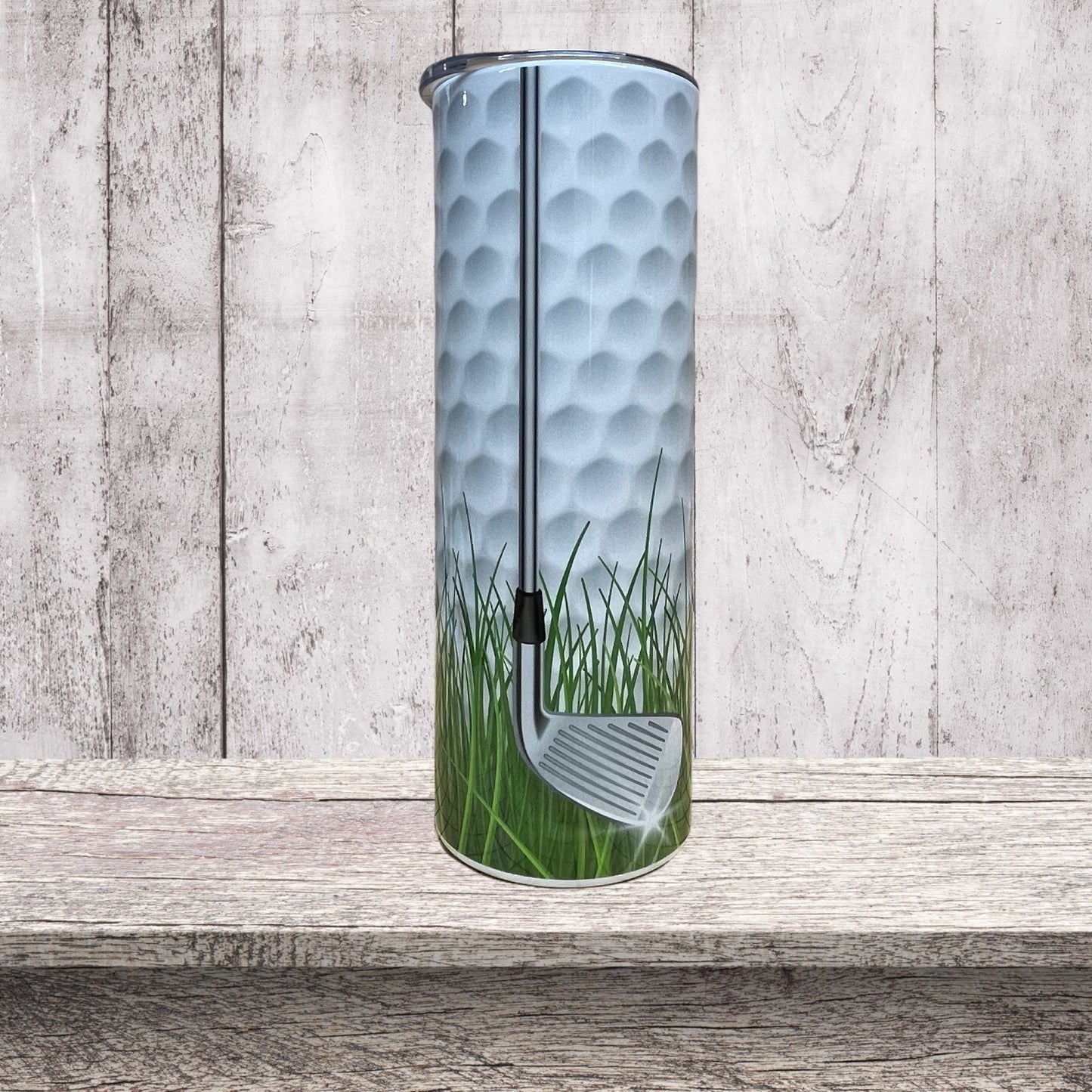 Golf clubs tumbler.