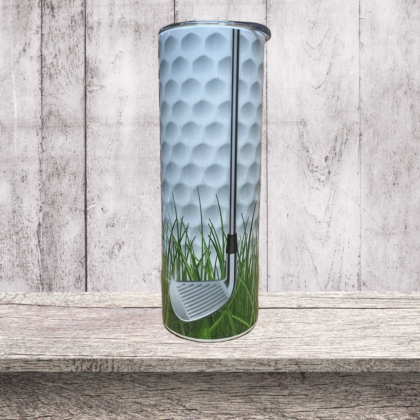 Golf clubs tumbler.
