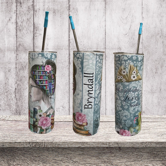 Just a girl who loves books tumbler