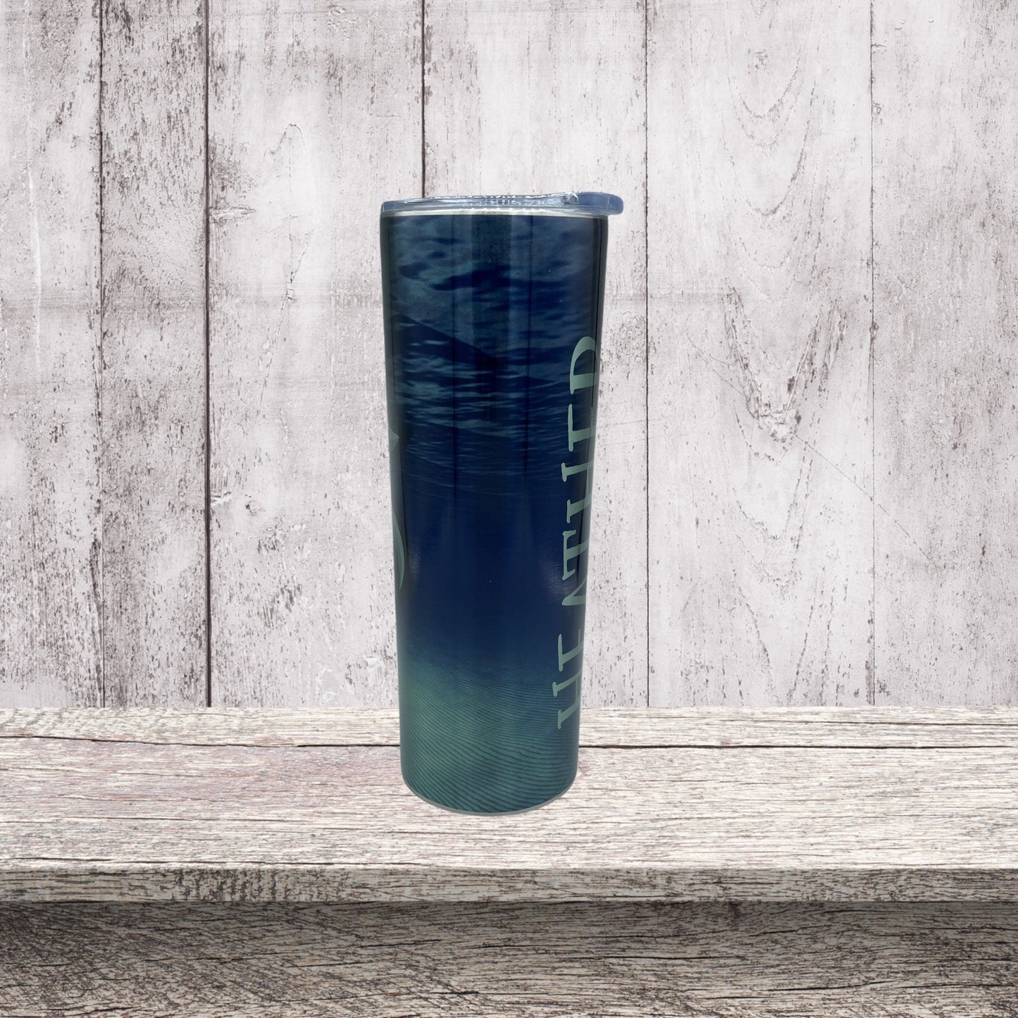 Kraken logo silver 20oz tumbler.