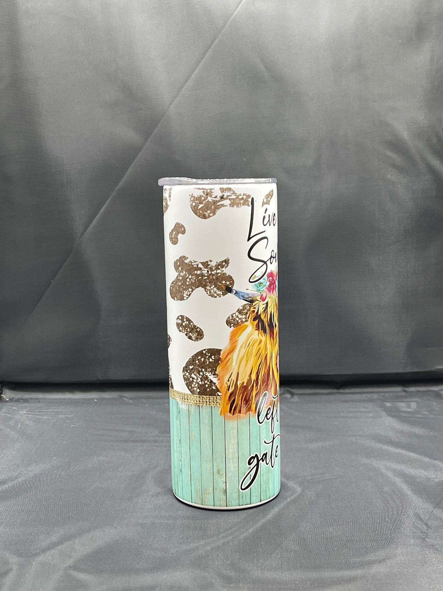 Live life like someone left the gate open tumbler