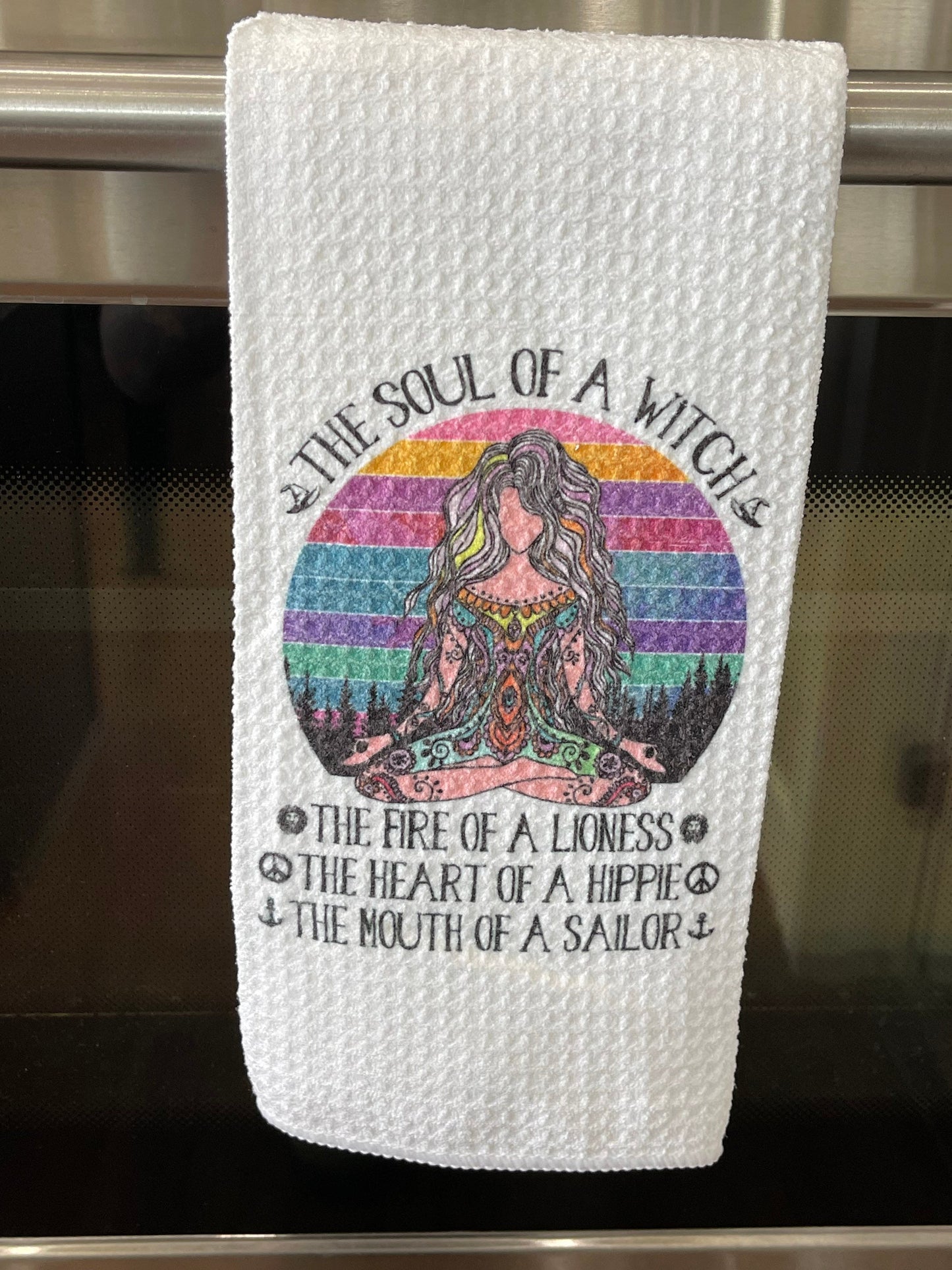 Soul of a witch kitchen towel