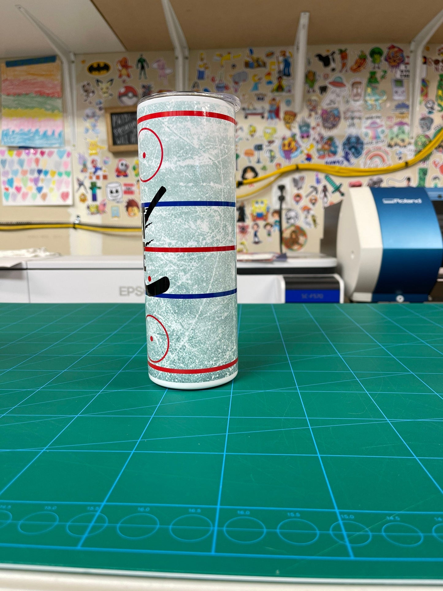 Beast mode hockey tumbler