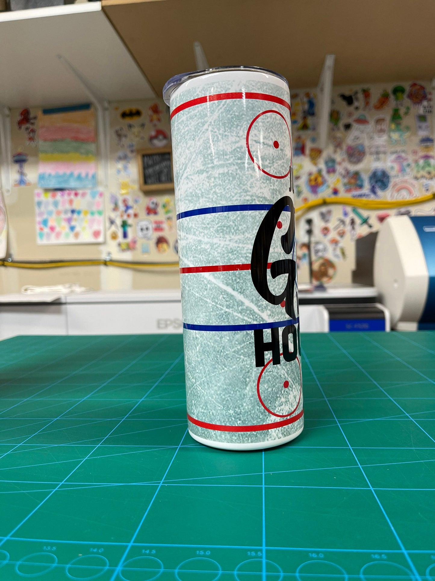 Just a girl who loves hockey tumbler
