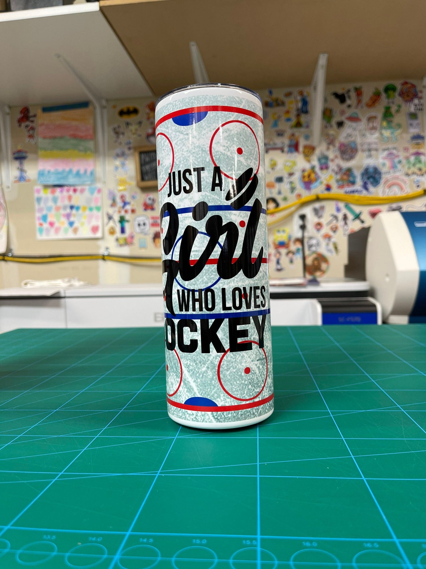 Just a girl who loves hockey tumbler