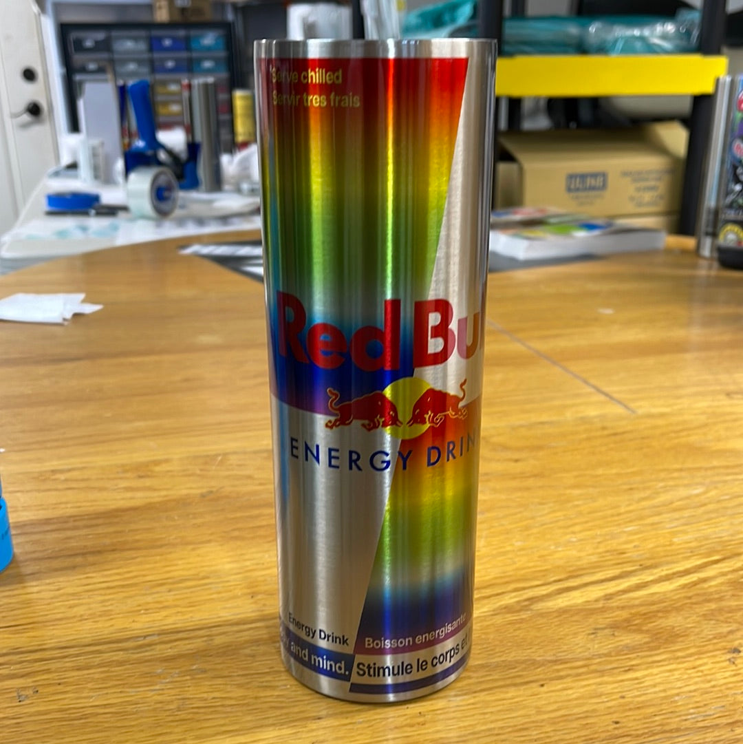 Rainbow energy drink tumbler
