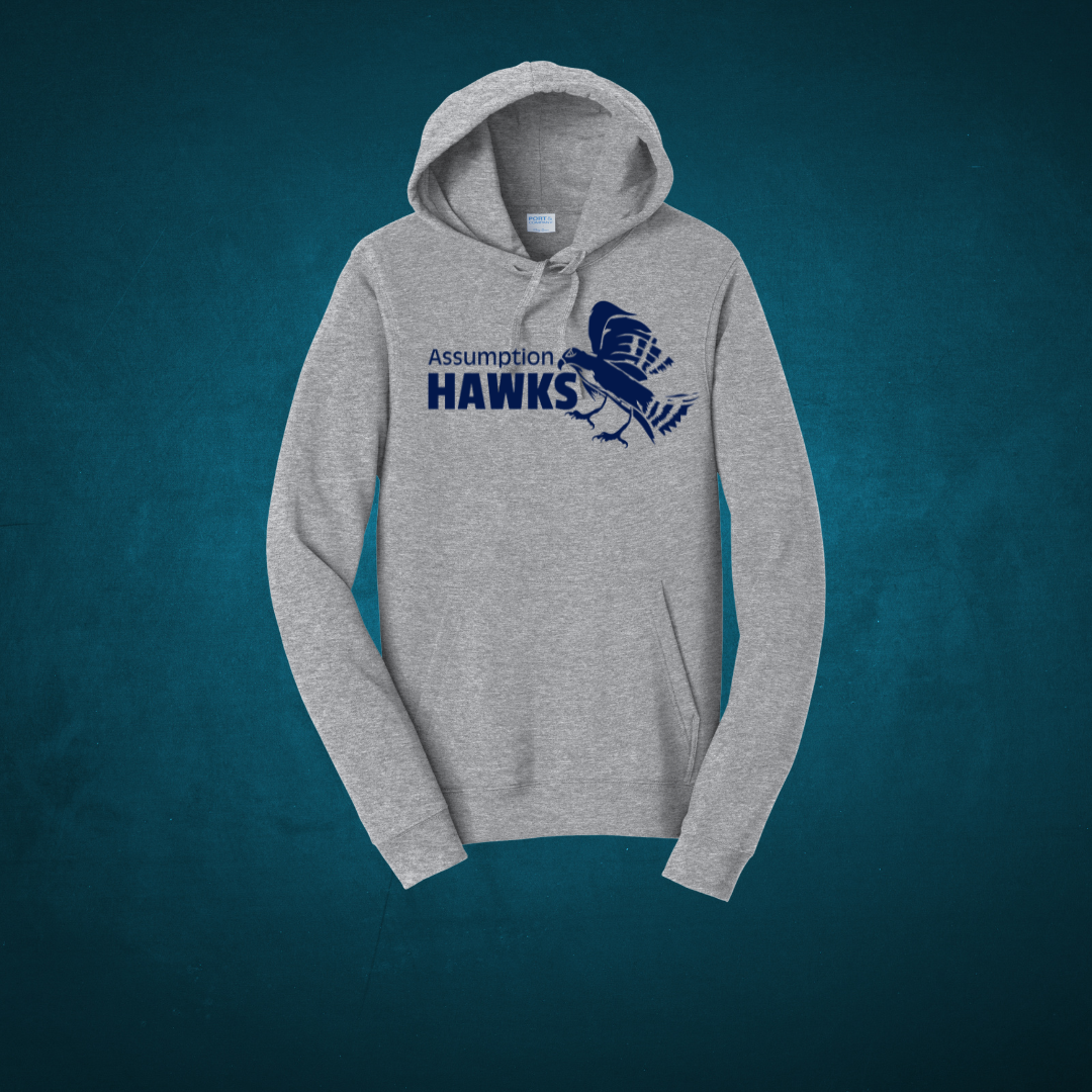 Assumption Hawks Navy Hoodie – Youth & Adult Sizes