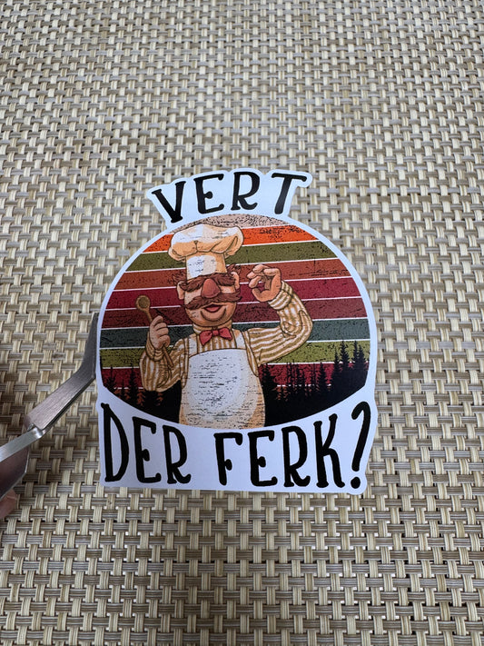 Vert Der Ferk Stickers