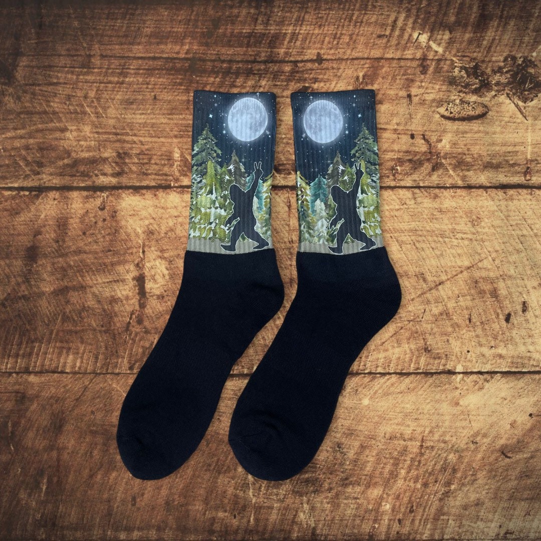 Bigfoot  athletic socks. Handcrafted in the USA.