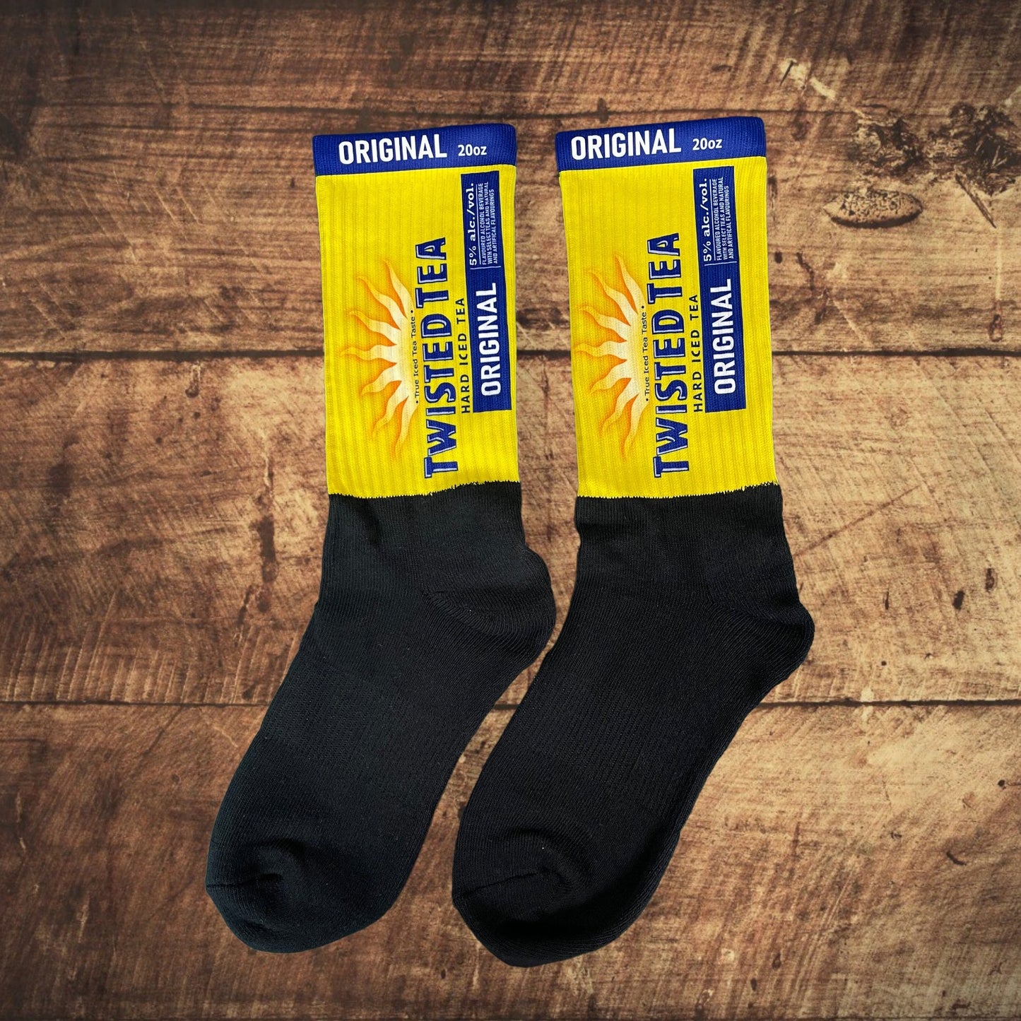 Twisted Tea Athletic Crew Socks – Cushioned for Maximum Comfort!