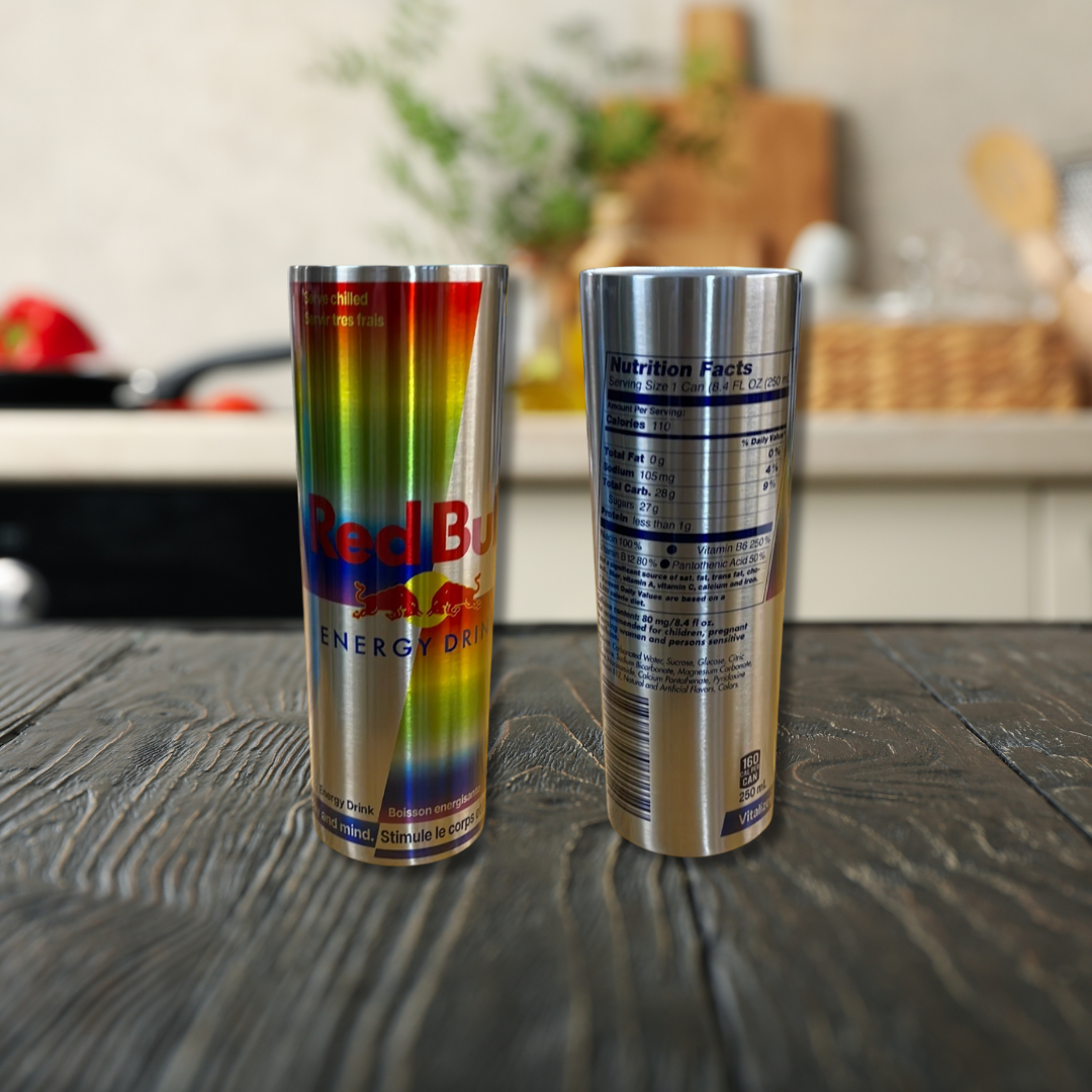 Rainbow energy drink tumbler