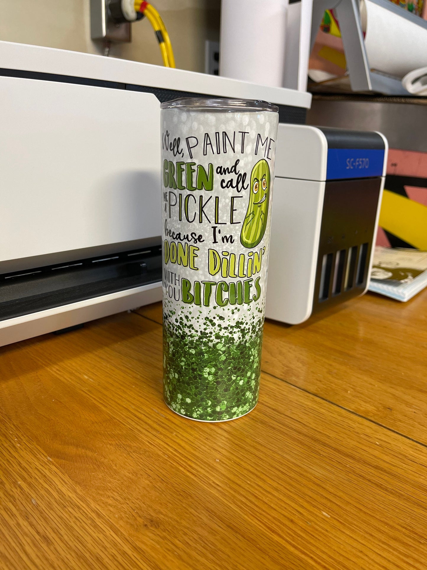 Paint me green and call me a pickle tumbler