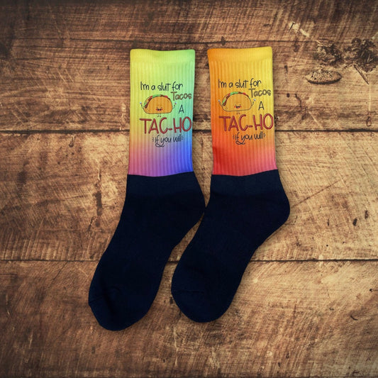 I’m a tac-ho athletic socks. Handcrafted in the USA.