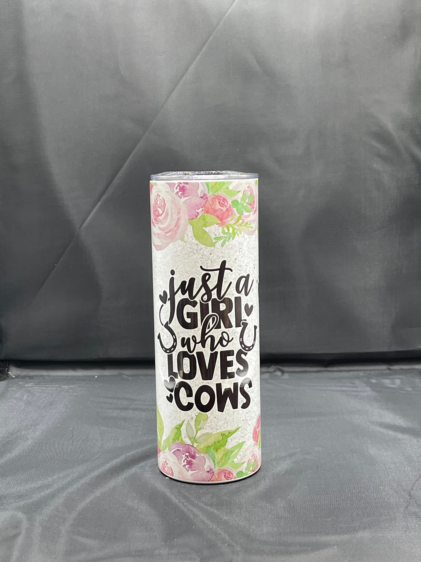 Just a girl who loves cows tumbler