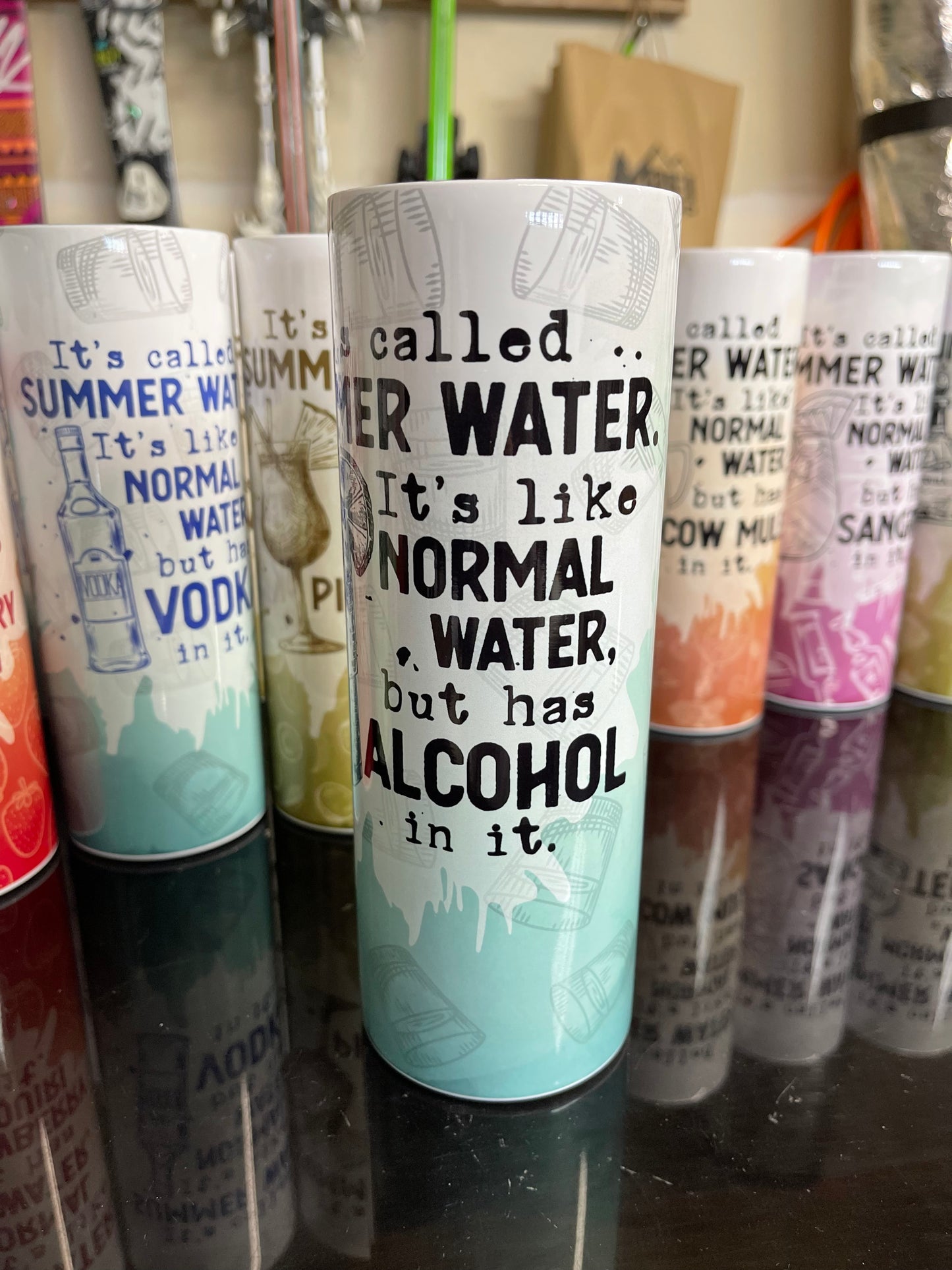 Alcohol summer water tumbler